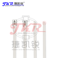 捷凯锐(JKR)304不锈钢滚珠自锁式扎线带 12*2200mm 捆扎带 船用金属捆扎带 标牌电缆扎带