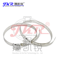 捷凯锐(JKR)304不锈钢卡箍全牙喉箍 12*1300MM 美式速放喉箍 强力管箍快速装管卡