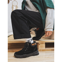 英伦班纳(ENLEN&BENNA)马丁靴男鞋秋冬季新款皮靴中帮男靴英伦高帮短靴工装鞋靴子