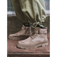 英伦班纳(ENLEN&BENNA)秋冬季男士马丁靴男鞋工装靴青年高帮潮鞋英伦复古机车休闲鞋