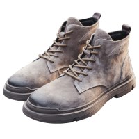 英伦班纳(ENLEN&BENNA)马丁靴男高帮工装鞋中帮潮男靴英伦风沙漠短靴