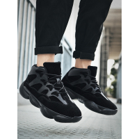 英伦班纳(ENLEN&BENNA)高帮鞋男2019秋季新款加棉保暖棉鞋高邦老爹百搭增高运动冬季潮鞋