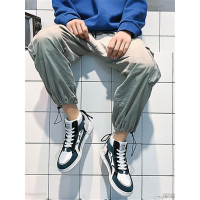 英伦班纳(ENLEN&BENNA)鞋子男潮鞋秋季2019新款潮流运动高帮男鞋冬季加绒保暖鞋短靴