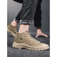 英伦班纳(ENLEN&BENNA)秋冬季新款马丁靴男潮流高帮男鞋男士工装靴短靴