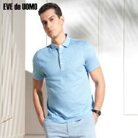 依文男装 男士短袖T恤青春商务翻领短袖POLO衫EF660592