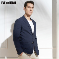 依文男装新款单西男士平驳领时尚休闲格纹便西EA570211