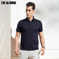 依文男装商务时尚印花亲肤商务POLO衫EF671312
