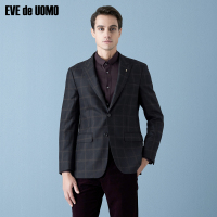 EVE de UOMO/依文男休闲西服上衣秋季商务羊毛格纹单西EA760081