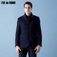 EVE de UOMO/依文休闲西服男商务立领羊毛便西服EA750153
