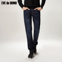 依文男裤牛仔裤男装休闲宽松中年男式薄款长裤微弹牛仔裤