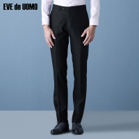 EVE de UOMO/依文西裤男秋直筒黑色商务正装婚礼西裤EB760392