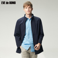 依文男士风衣立领中长款柔软轻薄风衣 男 中长款 微弹