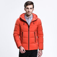 坦博尔短款羽绒服男士加厚商务休闲新款冬季连帽修身版外套TA3365