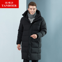 坦博尔羽绒服男士长款个性2018新款时尚保暖外套 TA18793