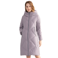 坦博尔2020年新款羽绒服女士中长款修身收腰冬季时尚洋气保暖外套