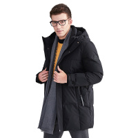 坦博尔2020新款男士羽绒服加厚连帽蓄热里料休闲保暖外套TA201673