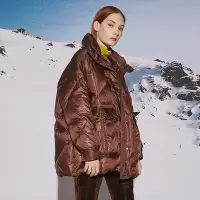 坦博尔羽绒服女装时尚立领宽松面包服女外套自营潮