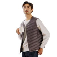 坦博尔2021新款轻薄羽绒马甲男短款时尚内外穿保暖便携背心内胆
