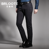 Brloote/巴鲁特男士商务休闲裤 简约微弹修身长裤子 秋装 藏青
