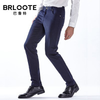 Brloote/巴鲁特男士休闲裤 时尚简约水洗休闲裤修身长裤子男潮