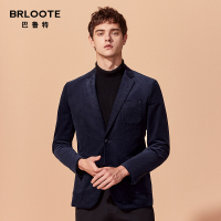Brloote/巴鲁特西服男 时尚休闲男士双粒扣便西西装外套 春秋装