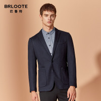 Brloote/巴鲁特男士羊毛休闲西服 修身西装单西便西外套 秋装
