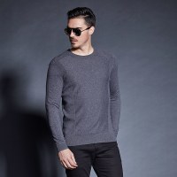 Brloote/巴鲁特 羊毛针织衫男青年时尚休闲圆领打底衫毛衣秋冬