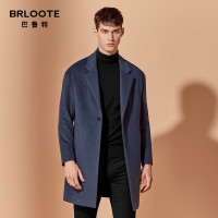 Brloote/巴鲁特男士纯羊毛呢大衣男中长款风衣冬装外套
