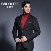 Brloote/巴鲁特 西服男羊毛休闲西装秋冬男士时尚商务便西外套