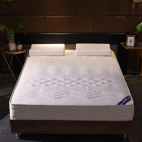 沿蔻家纺 柔软舒适绗缝环保针织棉弹簧床垫款弹簧床垫记忆海绵床垫零压高回弹四季纯色简约风