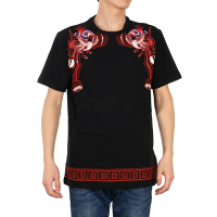 VERSACE 范思哲 男士印花装饰圆领短袖T恤 V800683 VJ00352 V7008