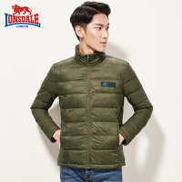 龙狮戴尔 2019秋冬新款轻薄羽绒服男短款立领男士加厚保暖外套潮