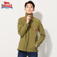 龙狮戴尔正品男士夹克外套 2017新款潮男休闲薄夹克青年男装