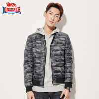 龙狮戴尔2019秋冬新款轻薄羽绒服男短款立领修身男装青年外套冬装