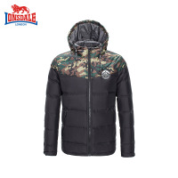 龙狮戴尔2019秋冬新款羽绒服男短款加厚连帽修身保暖青年外套男装