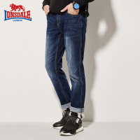 龙狮戴尔男青年弹力牛仔裤长裤 时尚男士休闲裤直筒男裤大码