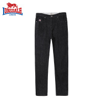 龙狮戴尔秋季新款男士黑色休闲裤修身直筒韩版长裤男裤子薄款潮