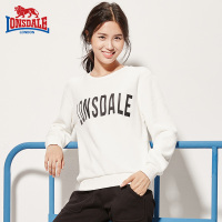 龙狮戴尔秋季新款圆领套头卫衣女士宽松休闲加厚外套加绒上衣潮