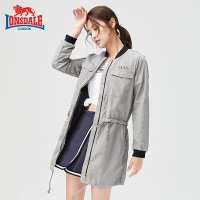龙狮戴尔女士户外运动旅行夹克韩版简约时尚中长款休闲宽松外套潮