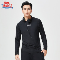 龙狮戴尔2019春季新款男士圆领长袖T恤韩版修身休闲户外运动上衣