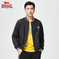 龙狮戴尔2019春季新款男士立领夹克韩版潮流修身户外运动休闲外套