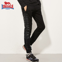 龙狮戴尔秋冬新款运动长裤男小脚束脚裤收口针织裤弹力休闲卫裤子