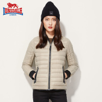 龙狮戴尔秋冬短款轻薄羽绒服女 韩版修身大码立领外套显瘦时尚潮
