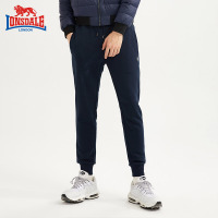 龙狮戴尔秋季新款针织裤男休闲运动裤直筒裤长裤宽松束脚卫裤