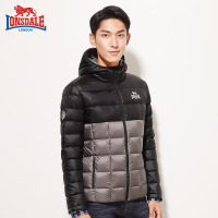 龙狮戴尔2019新款户外羽绒服男连帽短款韩版修身冬装外套休闲保暖