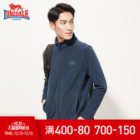 龙狮戴尔冬季摇粒绒外套男户外冲锋衣内胆抓绒衣男士加厚保暖衣