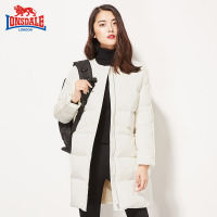 龙狮戴尔2019年秋冬新款羽绒服女中长款时尚修身青年外套女装潮