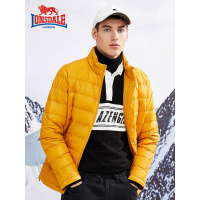 龙狮戴尔2019秋冬新款轻薄羽绒服男立领修身短款青年羽绒外套韩版