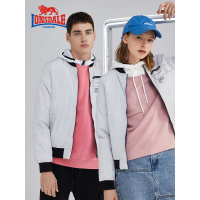 龙狮戴尔情侣羽绒服2019秋冬新款轻薄女修身短款双面保暖外套男潮