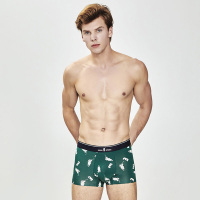 POLO SPORT时尚印花莫代尔男内裤(两条装)